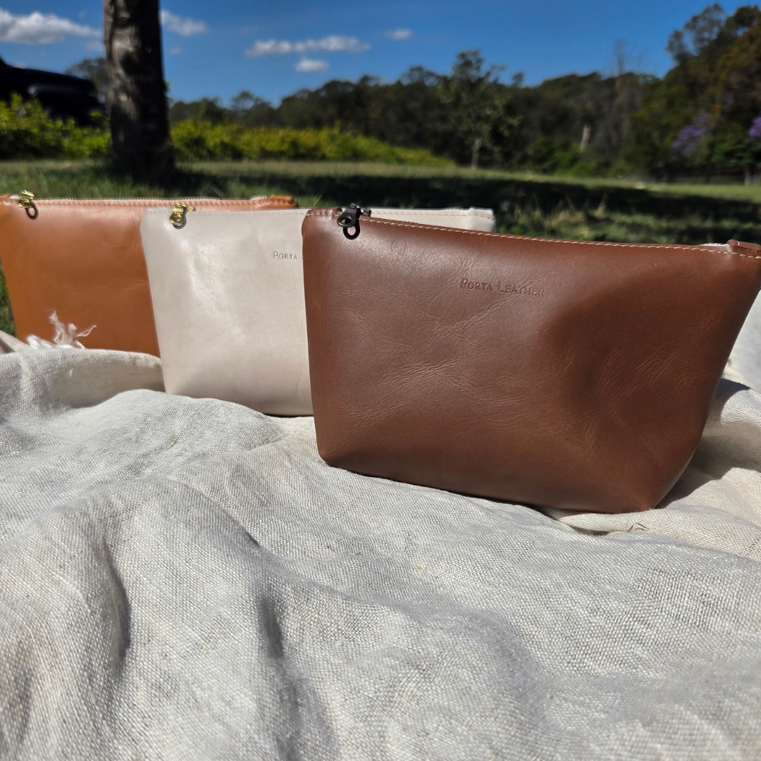 The Porta Leather Carry Pouch range