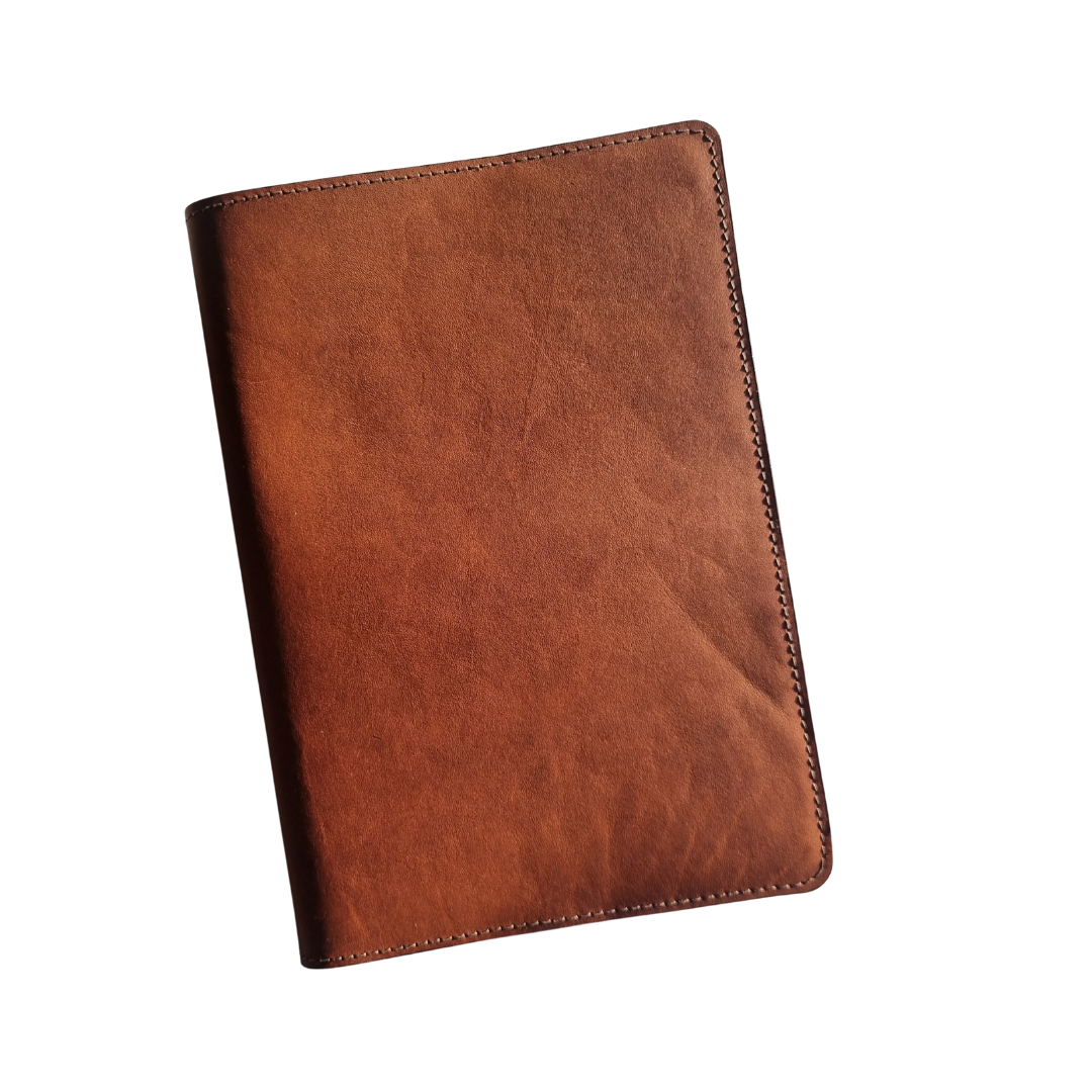 Porta Leather Notebook Slip covers in Heritage Brown