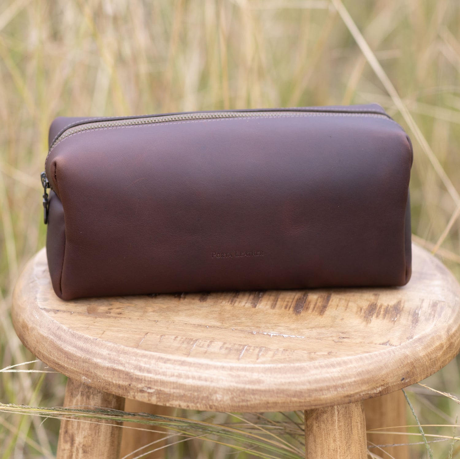 The Porta Leather Dopp Kit