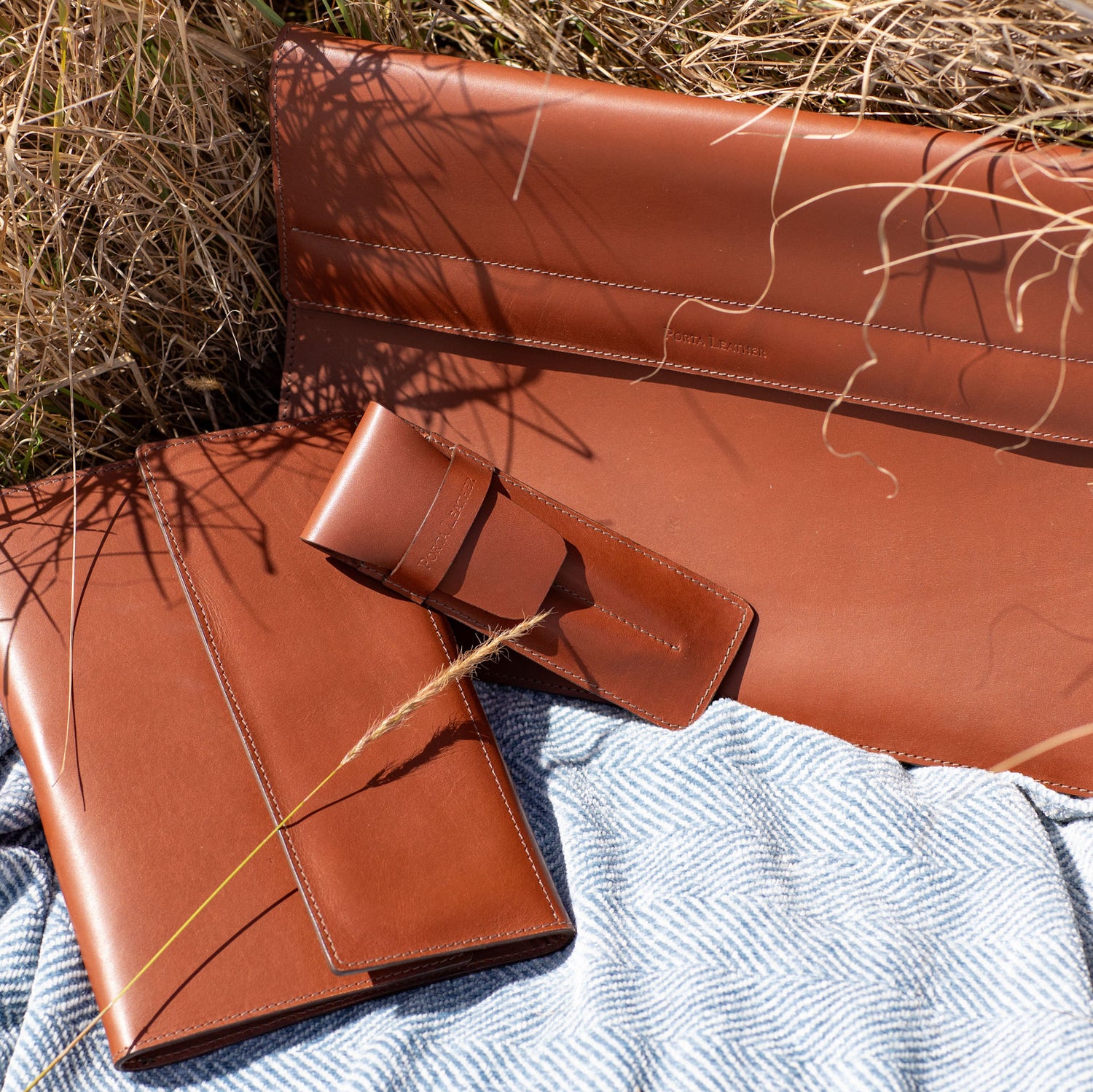 The Porta Leather corporate collection of Australian leather goods