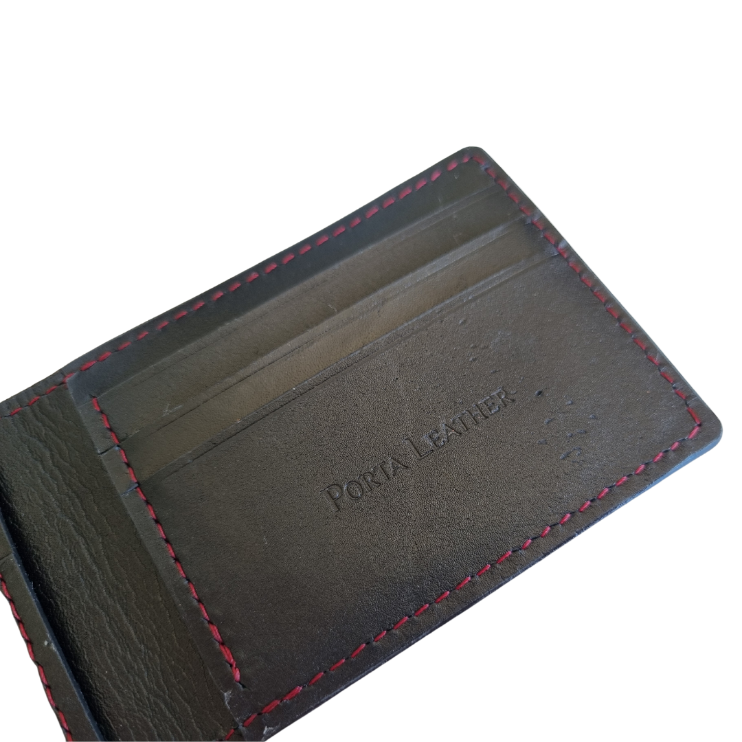 Card Wallet - Black & Red