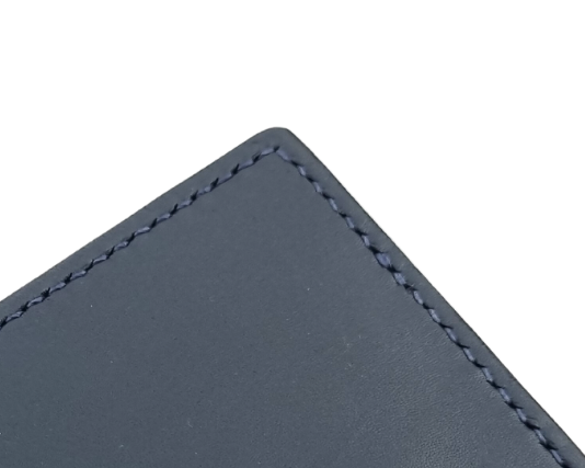 Navy Porta Leather Card Slip