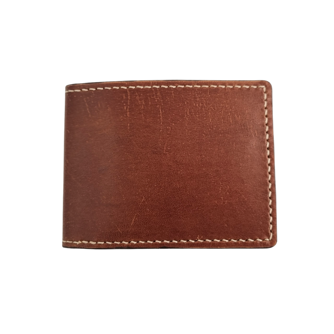 Porta Leather Card Wallet in Cognac