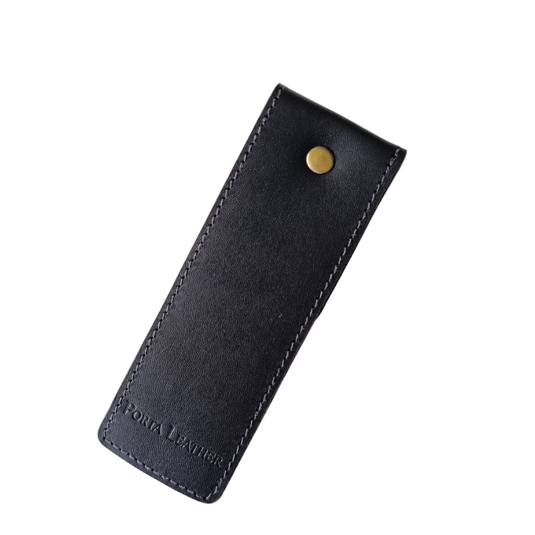 Porta Leather black bookmark colour back view