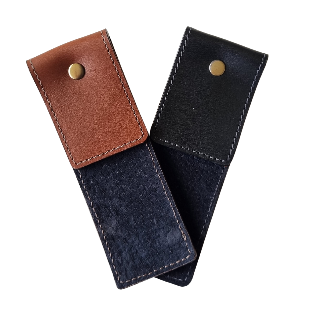 Porta Leather bookmark black and brown