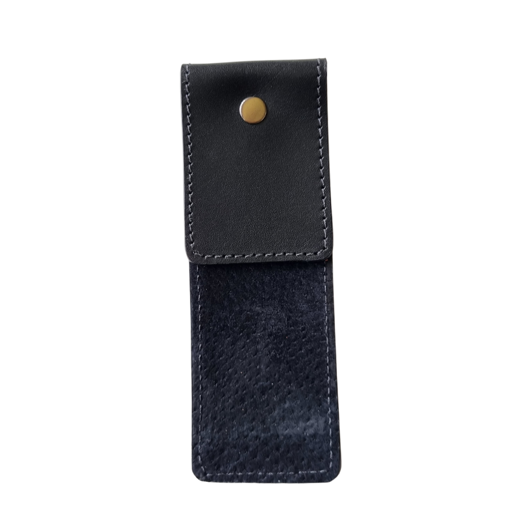 Porta Leather Navy black colour front view