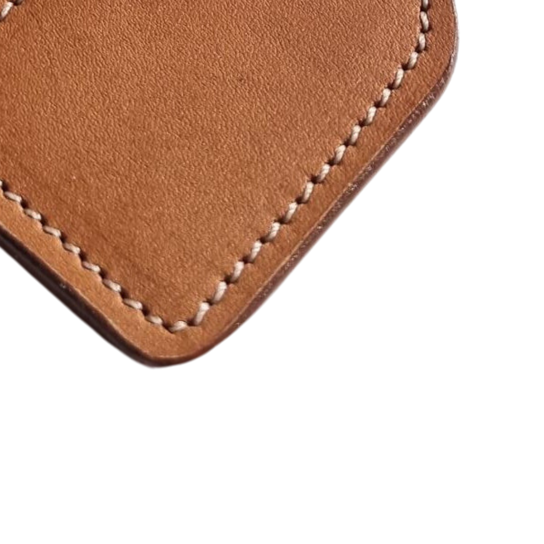 Porta Leather Business Card Slip Tan Swatch