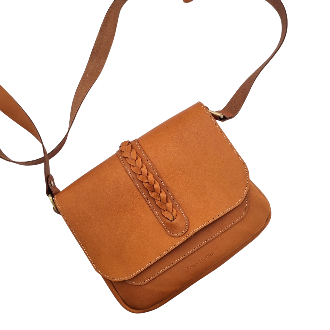 Cora Saddle Bag in heritage tan