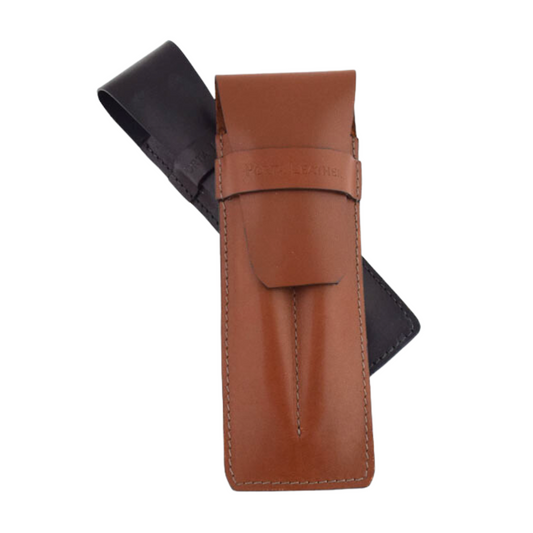 Porta Leather Pen case collection in brown and black