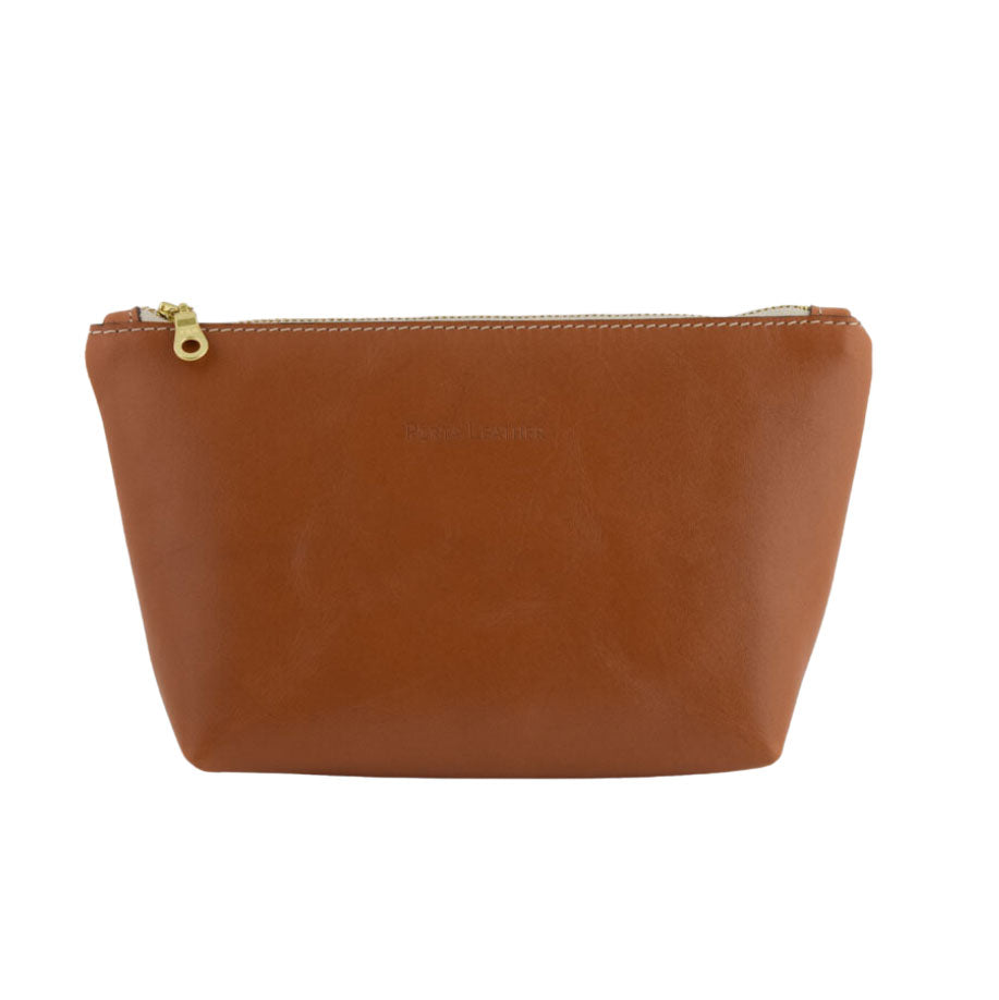 Porta Leather Carry Pouch in tan